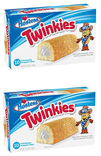 Hostess Twinkies | 13.58 Ounce Box | 10 Count | Pack of 2 (20 Total Twinkies)