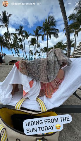 <p>Giada DeLaurentiis/Instagram</p> Giada De Laurentiis's daughter Jade in Hawaii