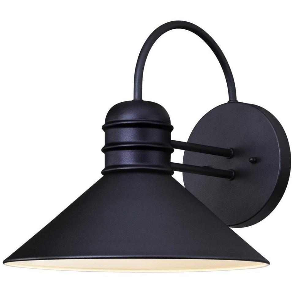 black wall sconce