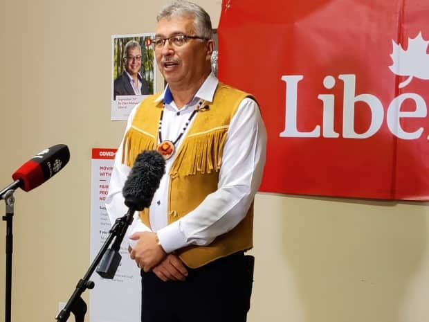 'It's close but we feel the difference is big enough for us to be able to call it confidently,' Liberal incumbent Michael McLeod said shortly after midnight. (Michael McLeod/Twitter - image credit)