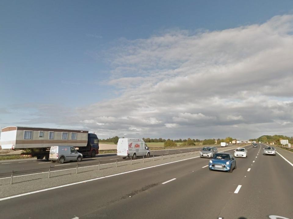 M62 near Goole (Google)