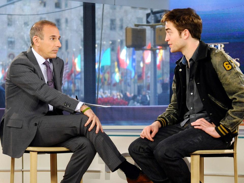 Matt Lauer Robert Pattinson 2011 Peter Kramer NBC Getty