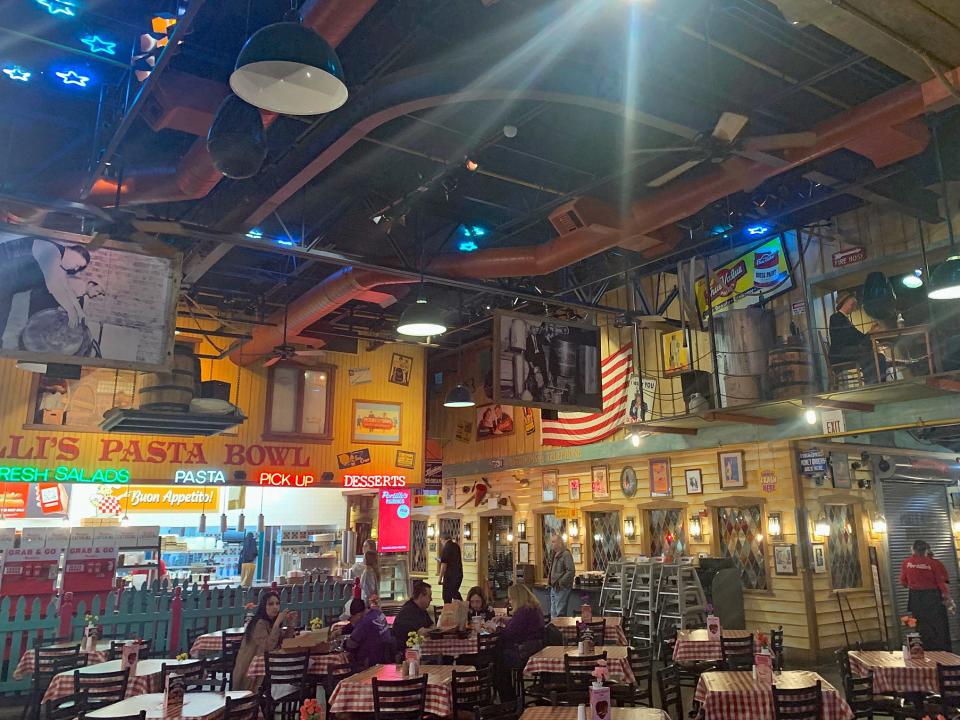 interior shot of a portillo's chain restaurant in chicago