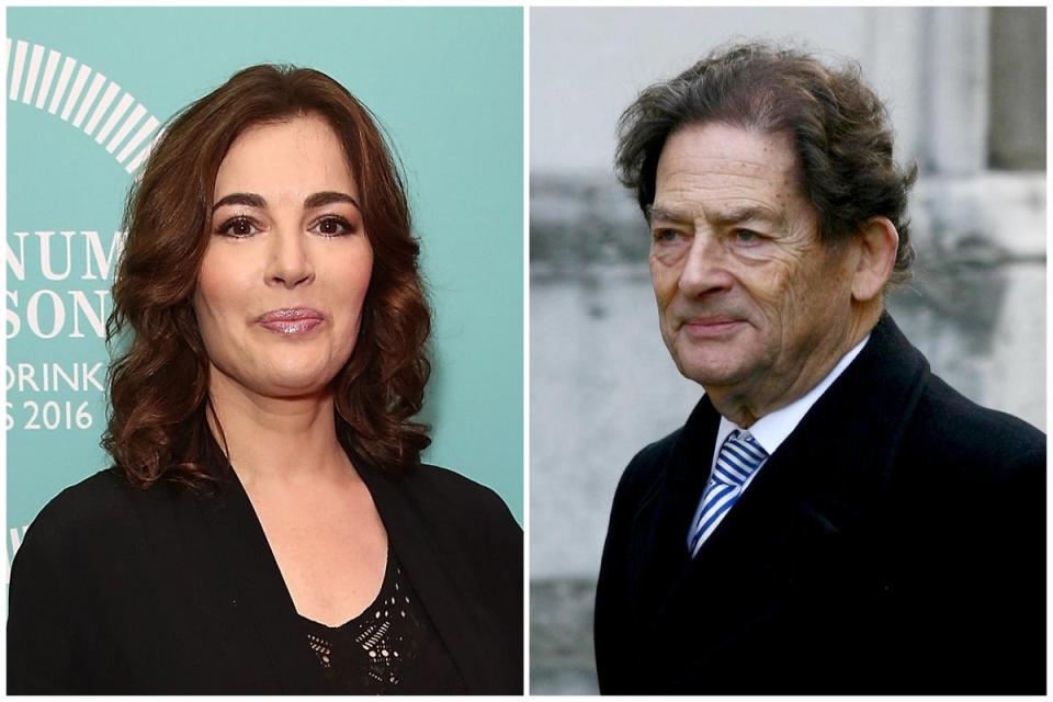 Nigella Lawson has broken her silence following the death of father Nigel Lawson on April 3 (ES Composite)