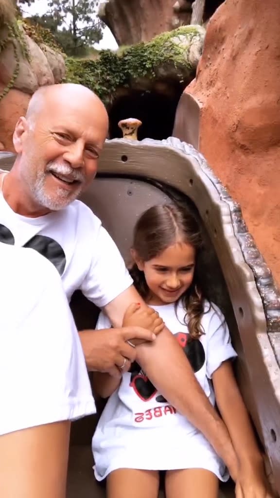 Bruce Willis, Daughter, Disneyland, Instagram