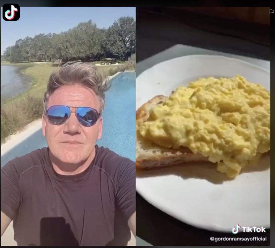 Gordon Ramsay eggs tiktok