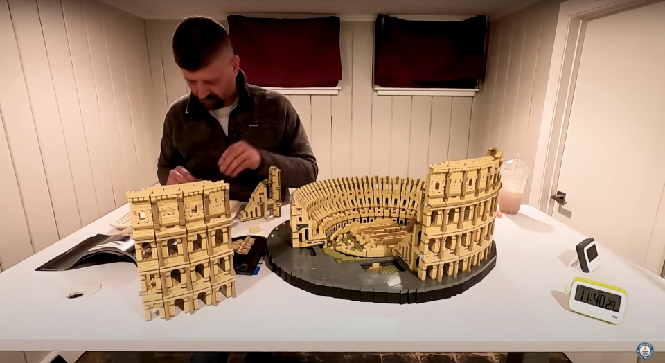 Paul Ufema, a brickhead and former member of the military, has set a new Guinness World Record for building the 9,000-piece LEGO Colosseum in just 13 hours.