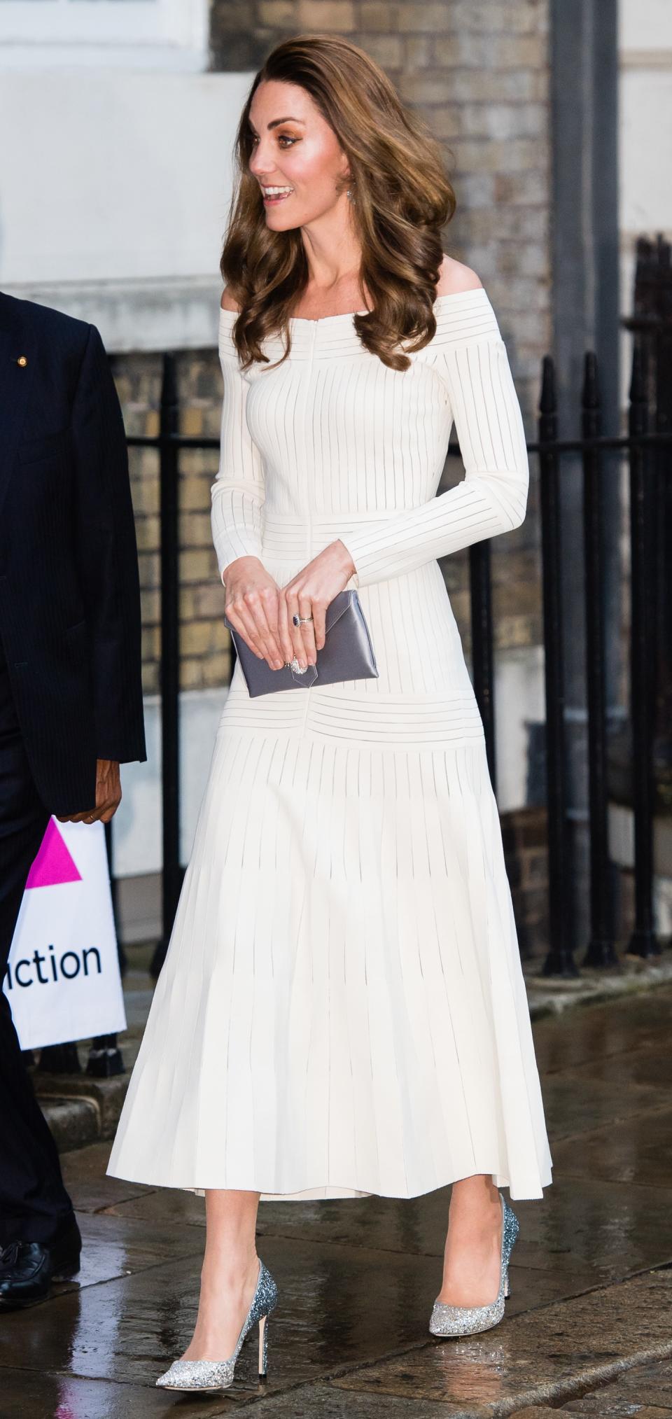 <h1 class="title">The Duchess of Cambridge Attends Addiction Awareness Week Gala Dinner</h1><cite class="credit">Photo: Getty Images</cite>