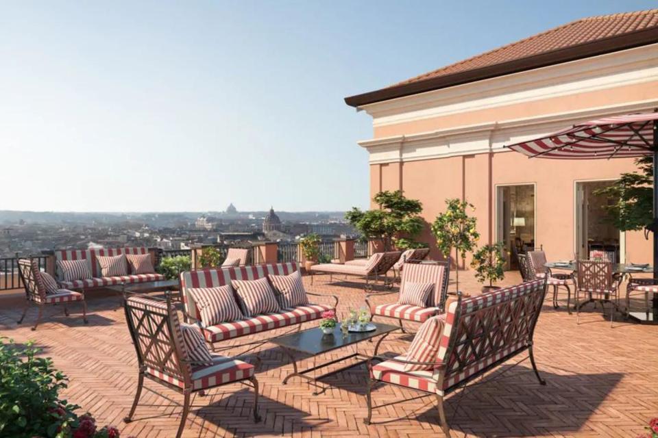 Soak up the sun and the delightful view over the city (Rocco Forte Hotels )