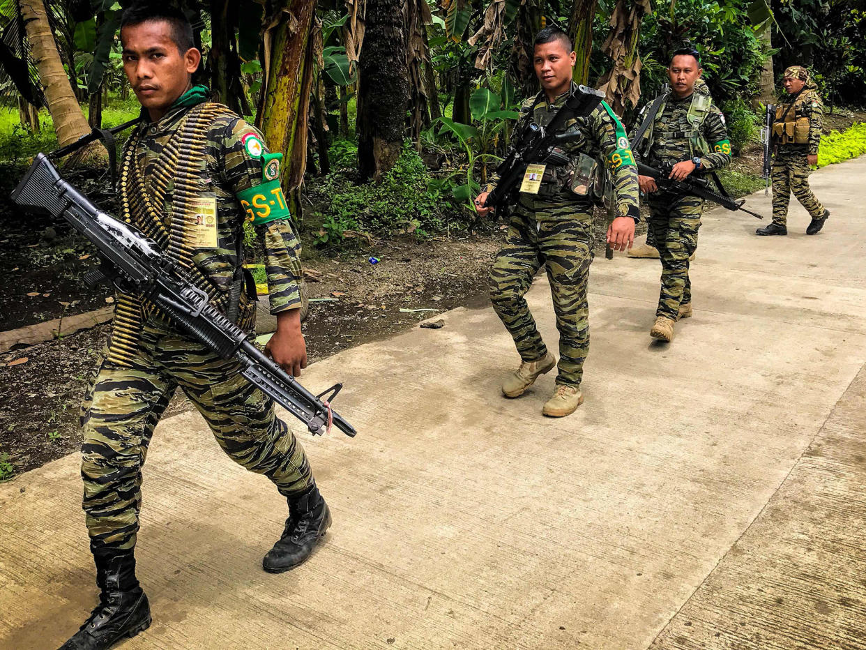 The Philippines' largest Muslim militant group, Moro Islamic Liberation Front, is currently fighting a splinter faction that has pledged allegiance to Isis: AFP/Getty