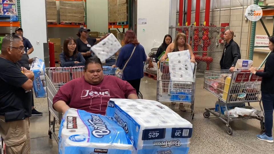 Shoppers worried about coronavirus are stocking up on toilet paper, hand sanitizer and other supplies even though supply chain experts say there's no need.