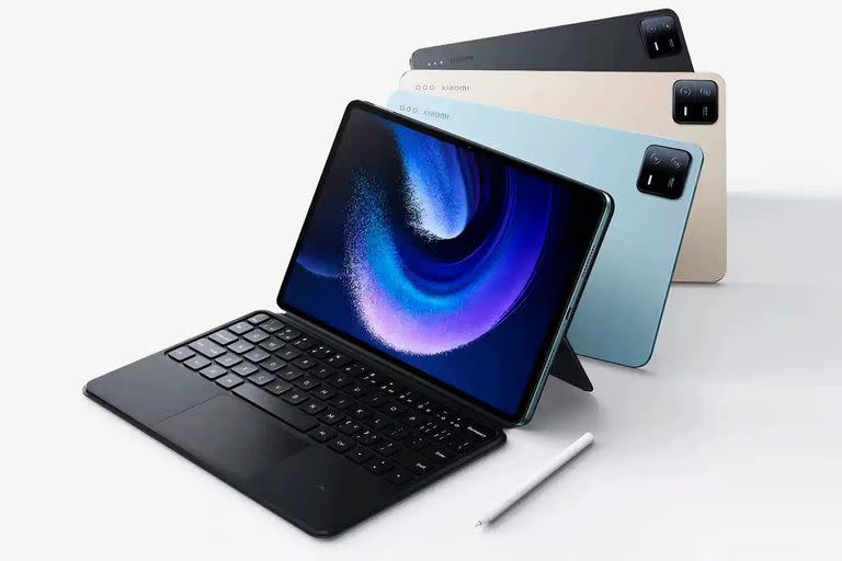 Xiaomi amplió su oferta de tabletas orientadas a la productividad con los modelos Pad 6 y Pad 6 Pro, y accesorios como un teclado desmontable y un lápiz para escribir en pantalla