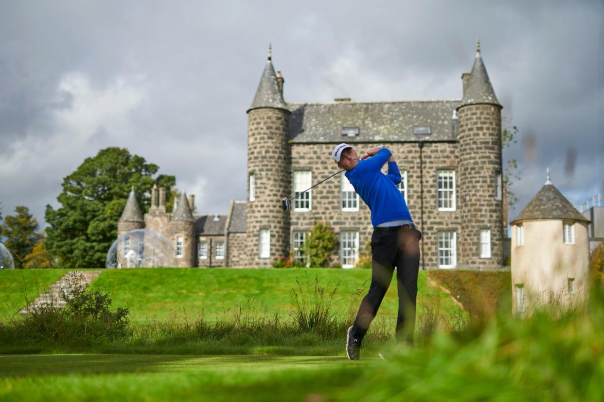 Chris Robb, domes and manor house at Meldrum House Country Hotel &amp; Golf Course