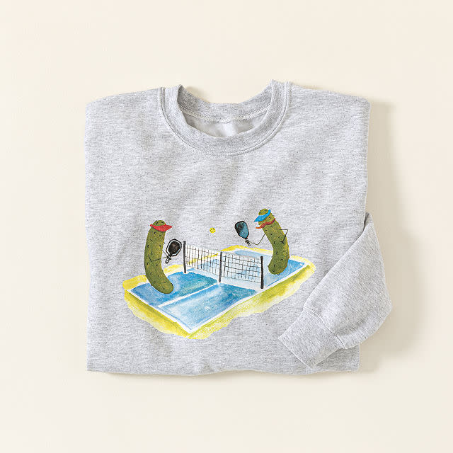 <p><a href="https://go.redirectingat.com?id=74968X1596630&url=https%3A%2F%2Fwww.uncommongoods.com%2Fproduct%2Fpickles-playing-pickleball-sweatshirt&sref=https%3A%2F%2Fwww.bestproducts.com%2Flifestyle%2Fg2065%2Fcreative-hanukkah-gifts-ideas%2F" rel="nofollow noopener" target="_blank" data-ylk="slk:Shop Now;elm:context_link;itc:0;sec:content-canvas" class="link ">Shop Now</a></p><p>Pickles Playing Pickleball Sweatshirt</p><p>uncommongoods.com</p><p>$60.00</p>