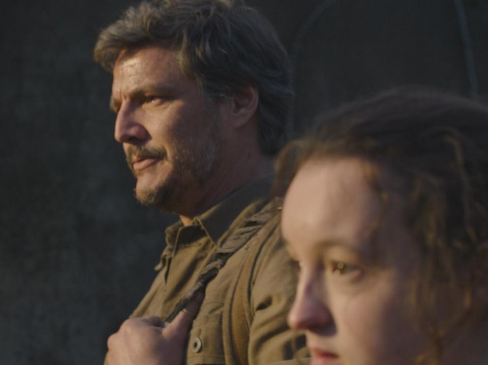 Pedro Pascal and Bella Ramsey in The Last of Us (HBO)