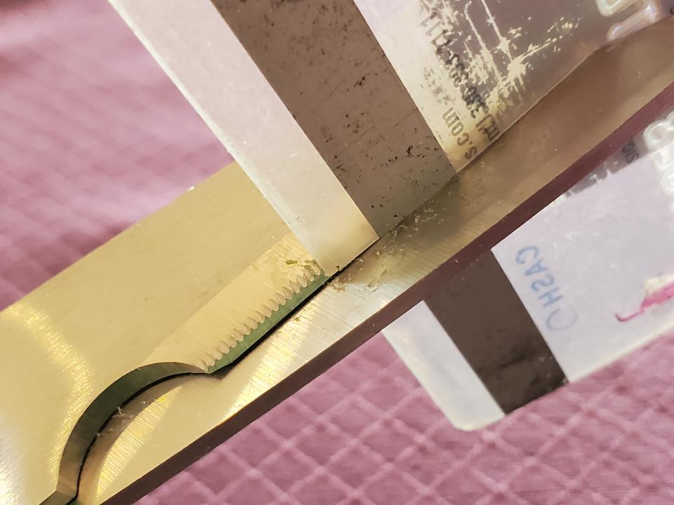 Close-up of using a pair of scissors to cut up a credit card, suggesting the elimination of debt or achievement of financial freedom, Lafayette, California, November 5, 2021. (Photo by Smith Collection/Gado/Getty Images)