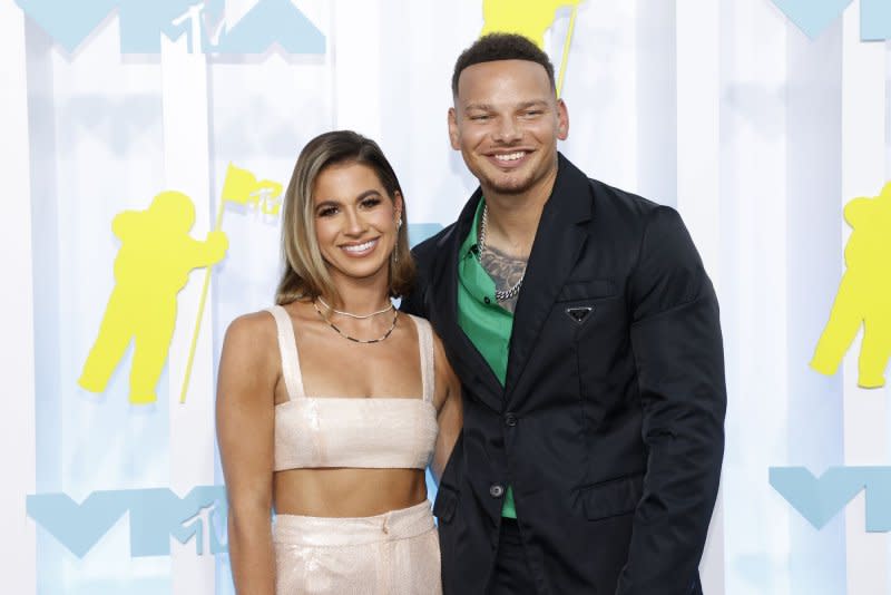Kane Brown (R) and Katelyn Jae Brown attend the MTV Video Music Awards in 2022. File Photo by John Angelillo/UPI