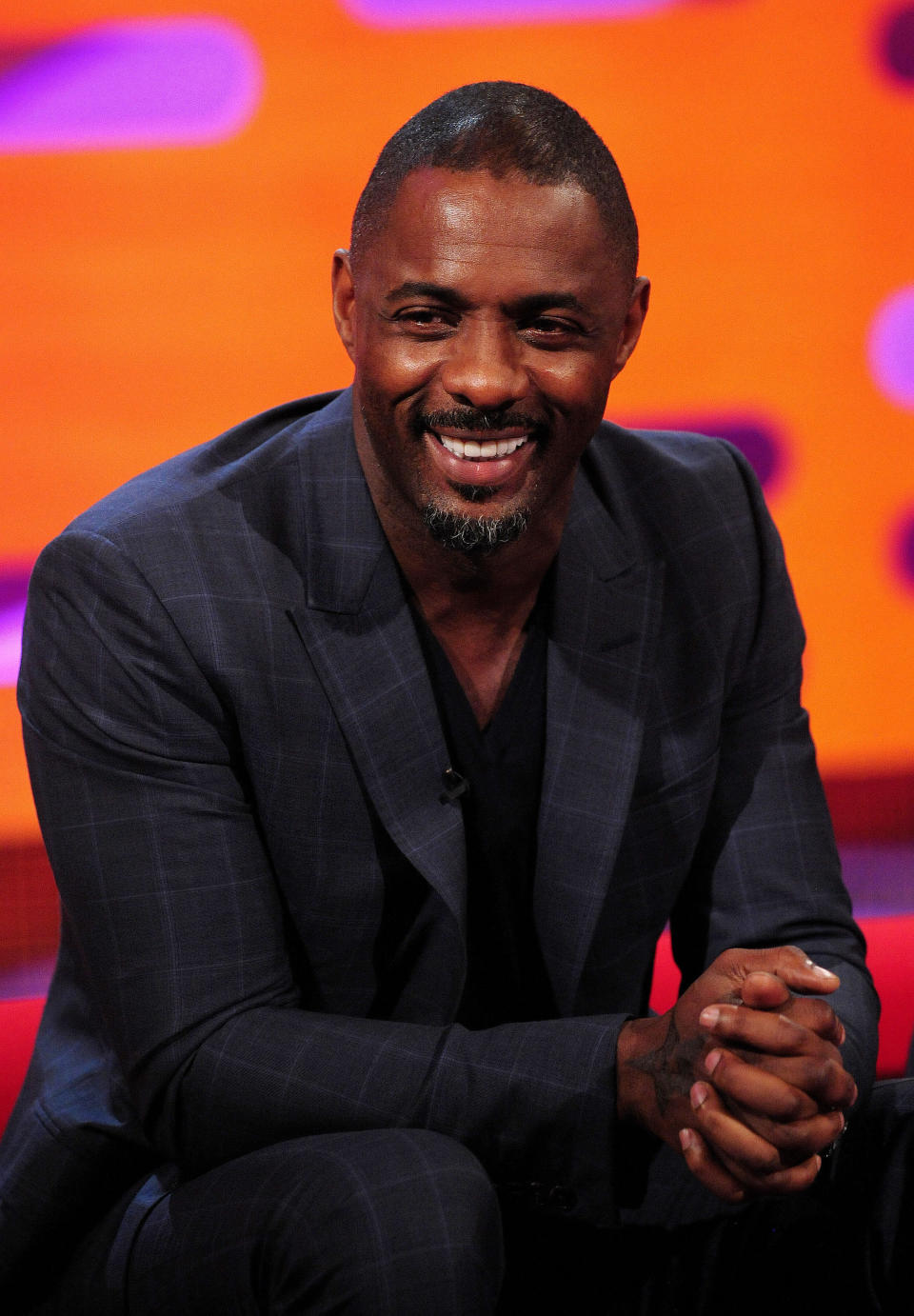 Idris Elba during the filming of the Graham Norton Show at The London Studios, south London, to be aired on BBC One on Friday evening (Ian West/PA)