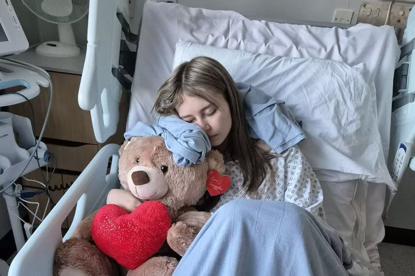 Kyla Blight underwent a five and a half hour surgery to remove part of her lung after it collapsed