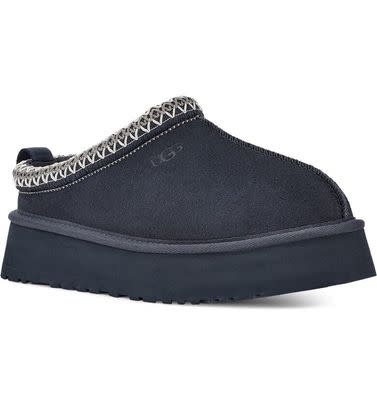 An Ugg Tazz platform slipper  that's comfy to walk in both in and out of the house