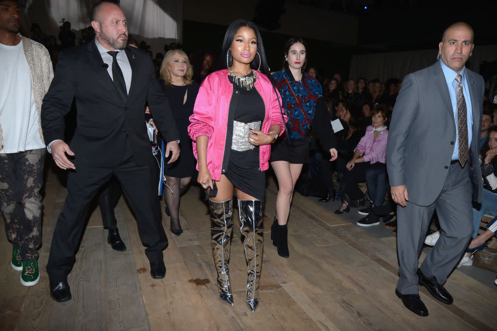 Nicki Minaj’s bomber jacket is straight off of H&M’s runway, and you can buy it right now