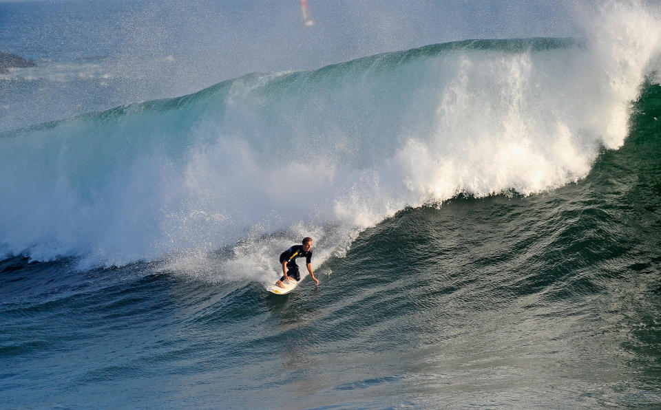 Pacific Storm Brings High Surf To Southern California