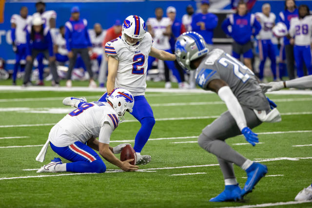 Tyler Bass hits three field goals as Bills defeat Lions 16-15 in