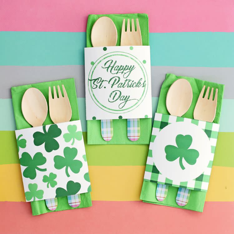 Printable St. Patrick's Day Napkin Wraps