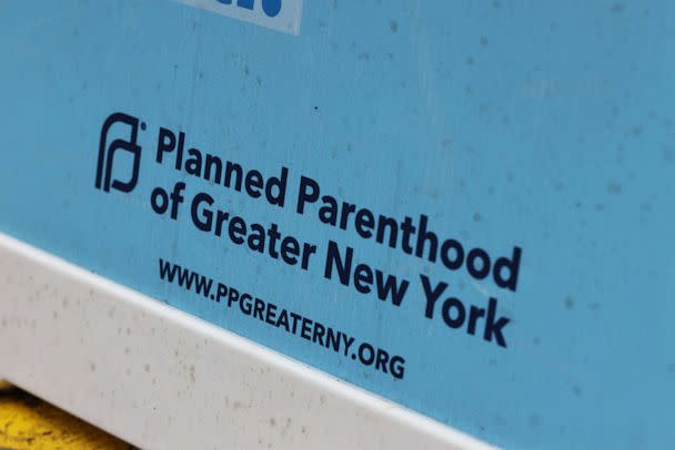 PHOTO: In this April 16, 2021, file photo, Planned Parenthood signage is seen in the Financial District neighborhood of New York. (Michael M. Santiago/Getty Images, FILE)