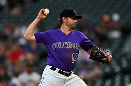 FILE PHOTO: MLB: Game One-San Francisco Giants at Colorado Rockies