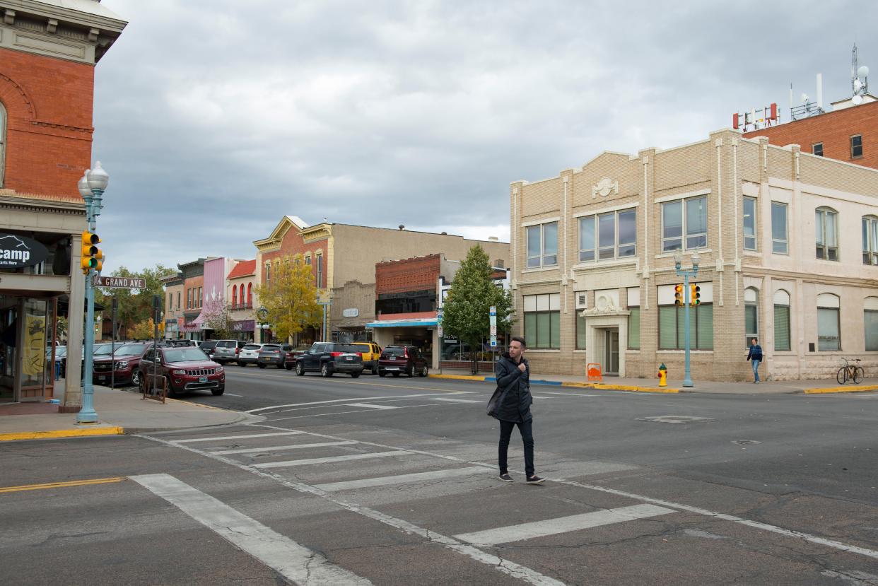 This file photo shows downtown Laramie, Wyoming.