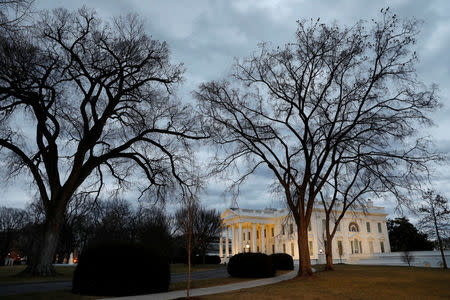 The White House is seen in Washington, U.S., on the second day of Government shutdown, January 21, 2018. REUTERS/Yuri Gripas