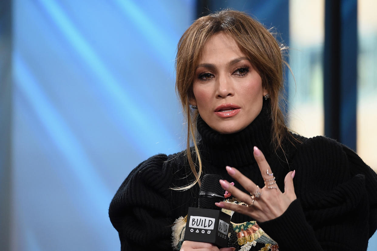 Paying tribute: Jennifer Lopez: Jamie McCarthy/Getty