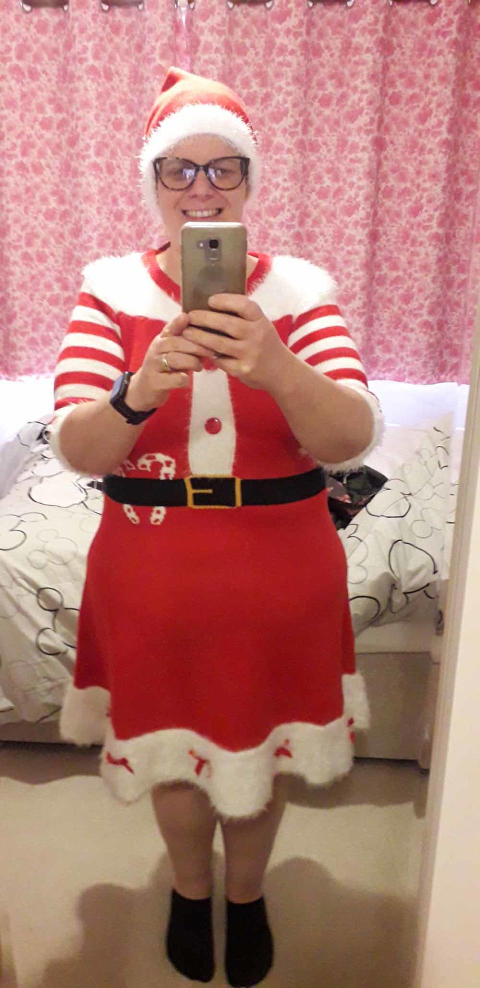 Clare was over the moon when she purchased a size 12-14 elf outfit for this Christmas (Collect/PA Real Life).