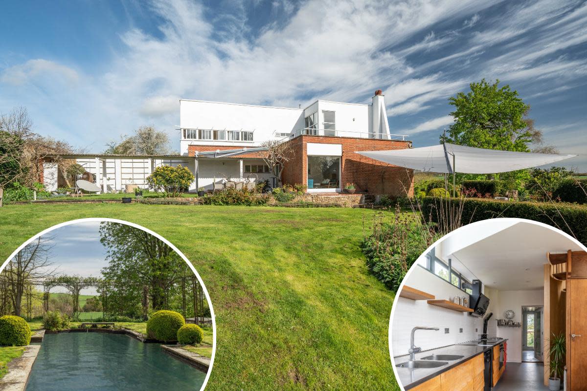 Sale - The stunning Hill Pasture property, designed by Erno Goldfinger, is on the market for £1,250,000 <i>(Image: Newsquest)</i>