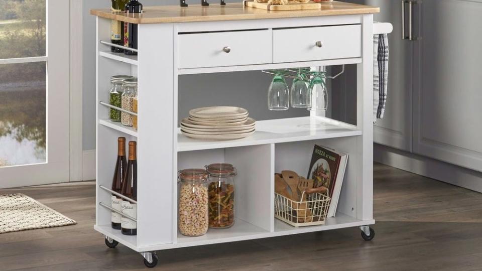 Get extra storage galore with this wheeled cart from Christopher Knight Home.