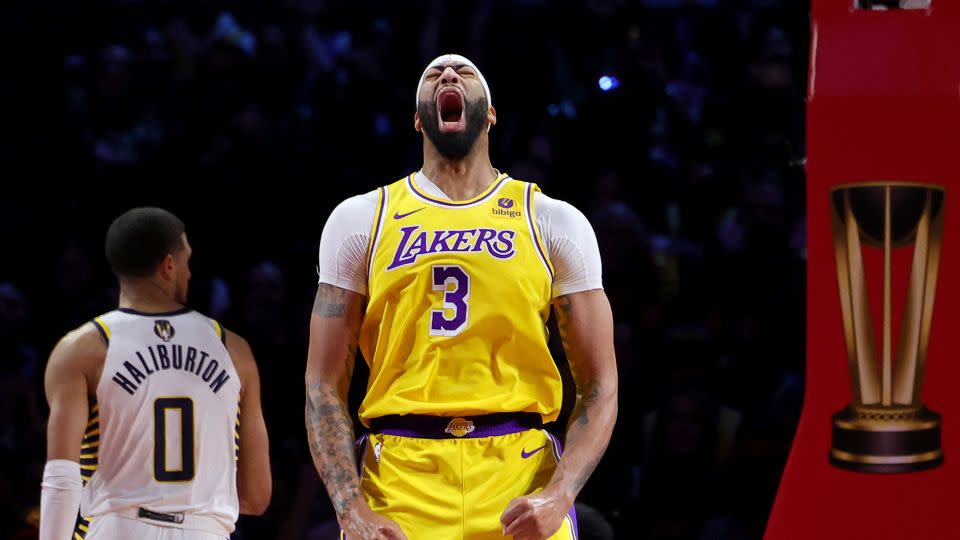 Davis had a monster performance on the night, scoring 41 points and grabbing 20 rebounds. - Ethan Miller/Getty Images North America/Getty Images