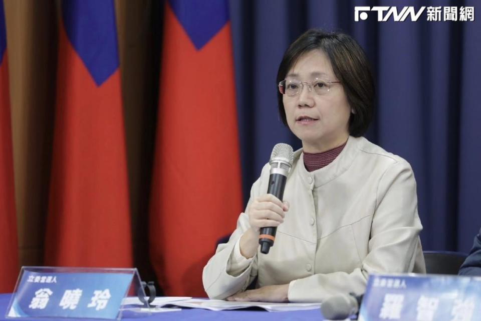 國民黨不分區立委翁曉玲提案「二輪選舉制」。（圖／國民黨提供）