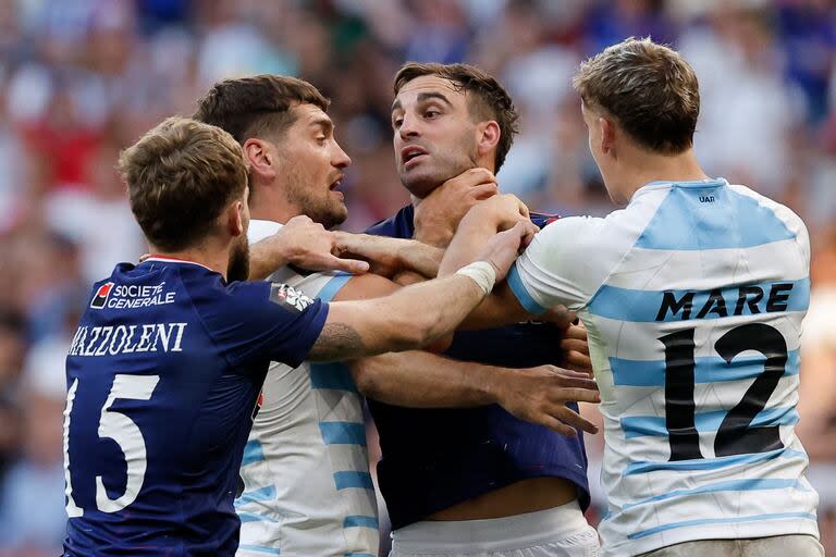 El incidente del final empañó el final de Los Pumas ante Francia