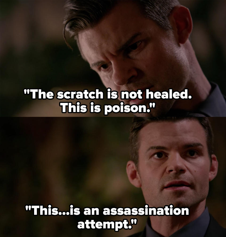 Elijah: "This...is an assassination attempt"