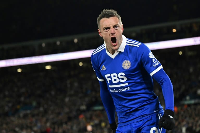 James Vardy, autor de 190 dianas con el Leicester, renovó por un año más su contrato con los 'Foxes'. (Oli SCARFF)