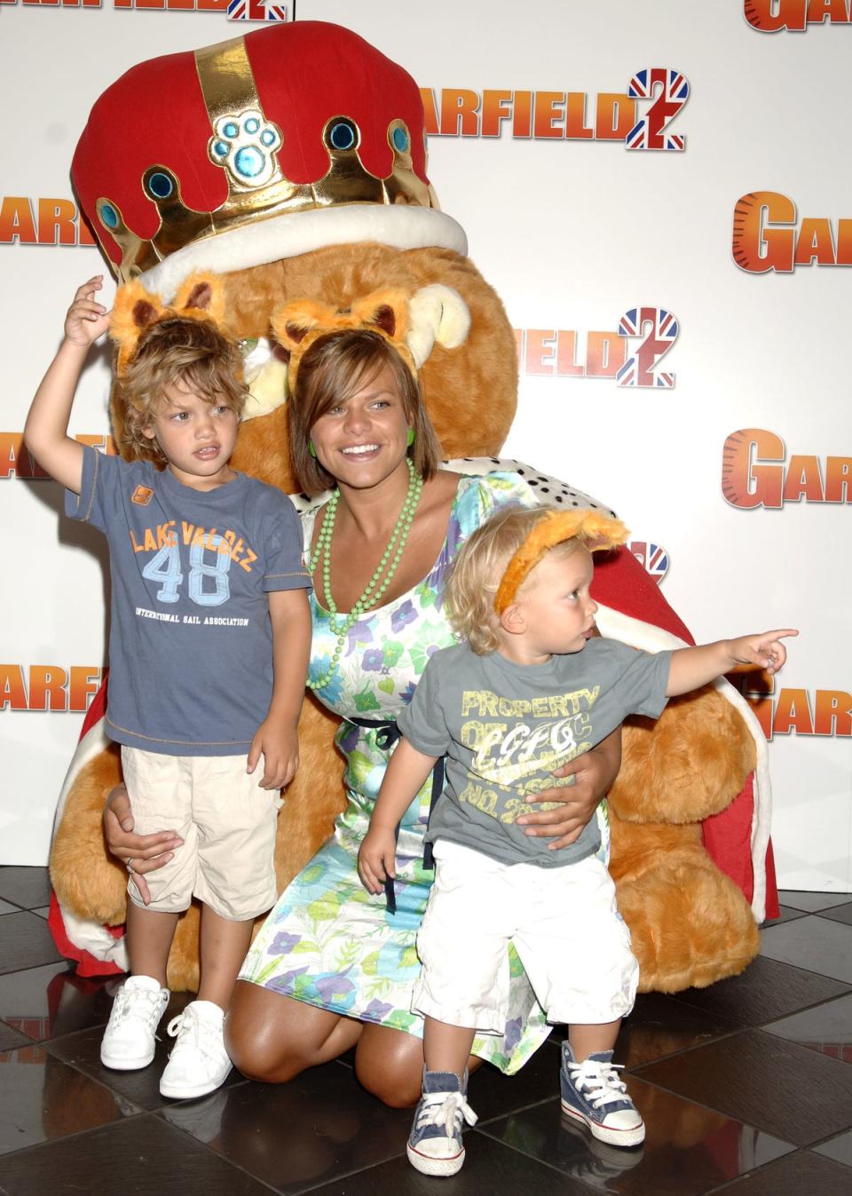 Bobby Brazier pictured with mother Jade Goody and his brother Freddie (PA Archive/PA Images)