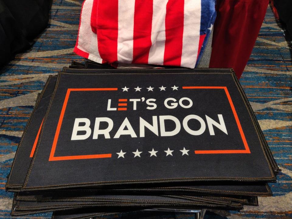 Door mats for sale at CPAC.