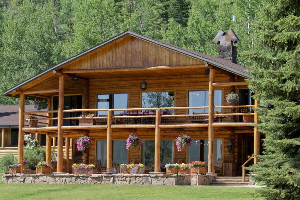 Cabin exterior at C Lazy U Ranch