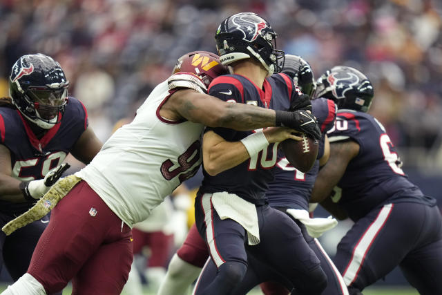 Washington Commanders defensive back Kamren Curl (31) looks to defend  during an NFL game against the Houston Texans on Sunday, November 20, 2022,  in Houston. (AP Photo/Matt Patterson Stock Photo - Alamy