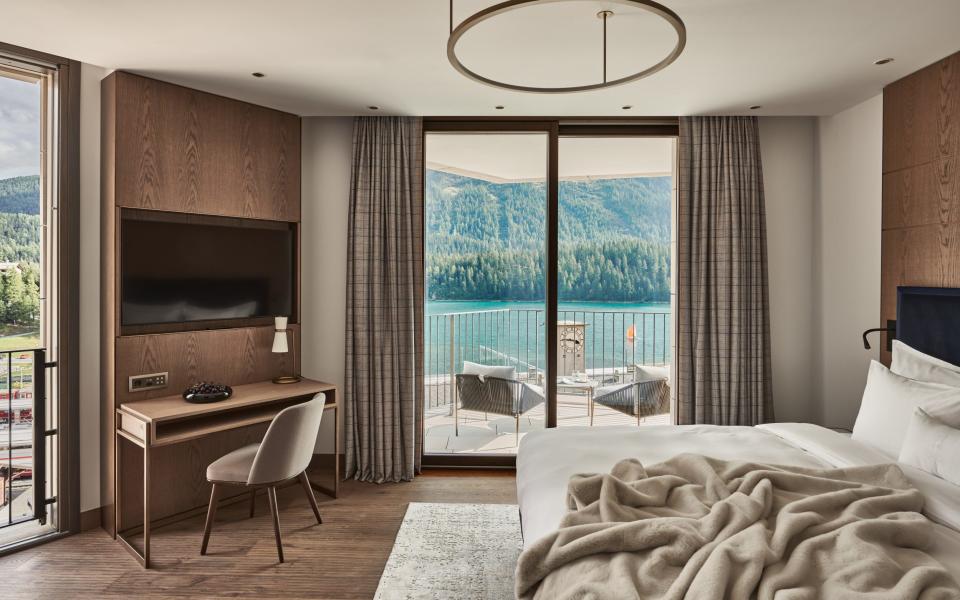 Bedrooms come complete with beautiful lake views