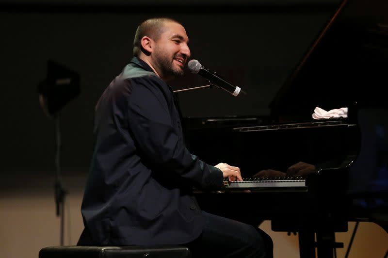 French-Lebanese trumpet player and composer Ibrahim Maalouf performs in Beirut