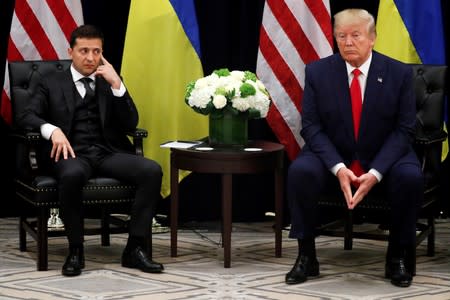 U.S. President Trump meets with Ukraine's President Zelenskiy in New York City, New York