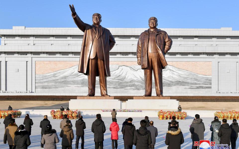 New year celebrations in Pyongyang. North Korea officially has no coronavirus cases - REUTERS