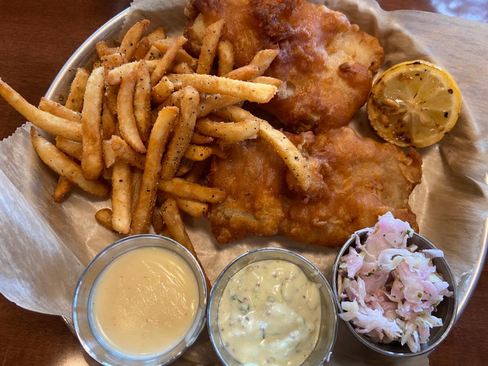 Fish and chips is a new menu item at HopCat Livonia.